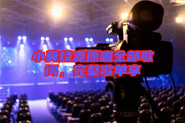 小莫燒麥原唱全部歌詞，完整歌單享