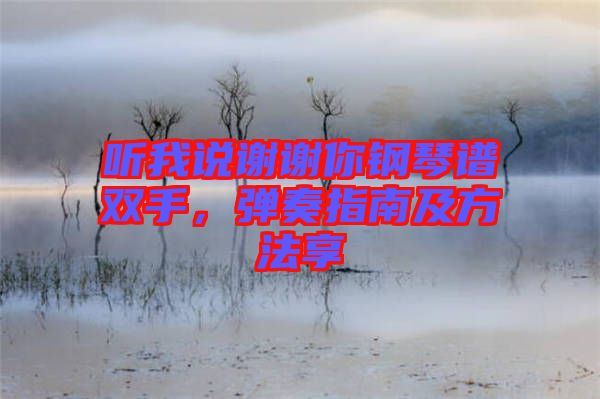 聽我說謝謝你鋼琴譜雙手，彈奏指南及方法享