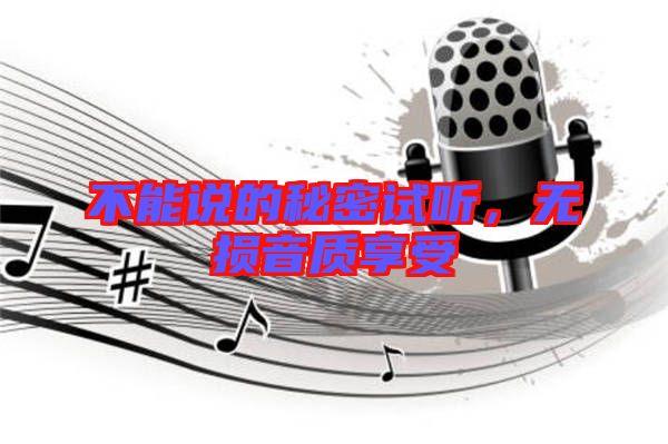 不能說的秘密試聽，無損音質(zhì)享受
