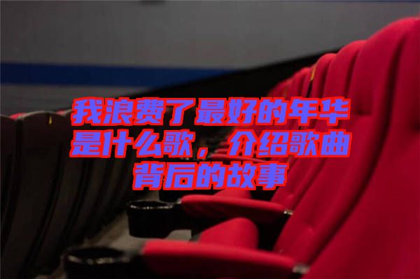 我浪費了最好的年華是什么歌，介紹歌曲背后的故事