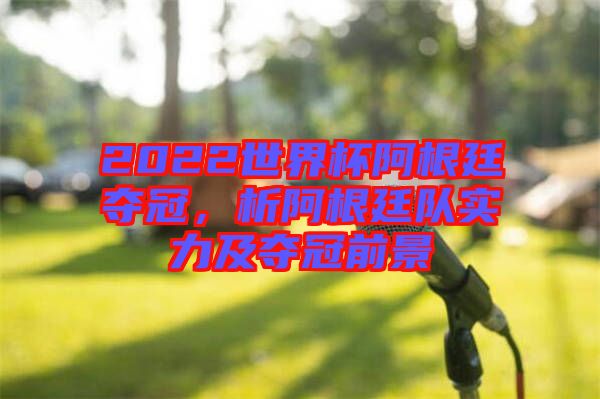 2022世界杯阿根廷奪冠，析阿根廷隊(duì)實(shí)力及奪冠前景