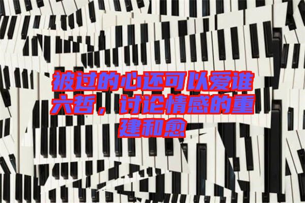 被過(guò)的心還可以愛誰(shuí)六哲，討論情感的重建和愈