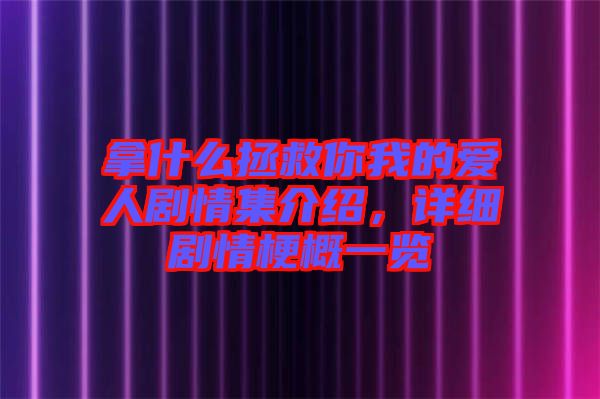 拿什么拯救你我的愛人劇情集介紹，詳細劇情梗概一覽
