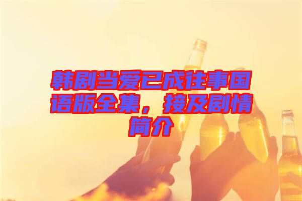 韓劇當愛已成往事國語版全集，接及劇情簡介