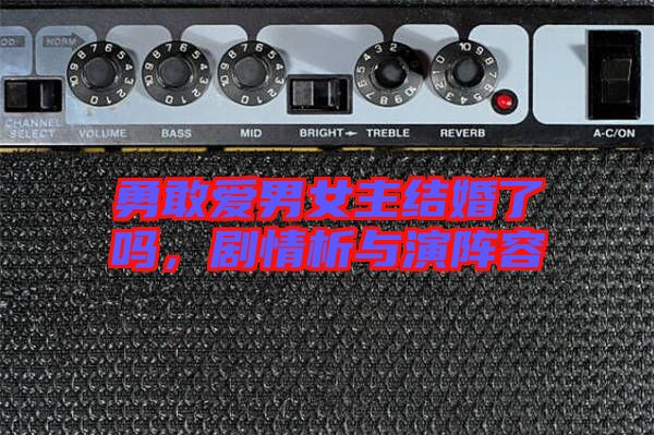 勇敢愛男女主結(jié)婚了嗎，劇情析與演陣容