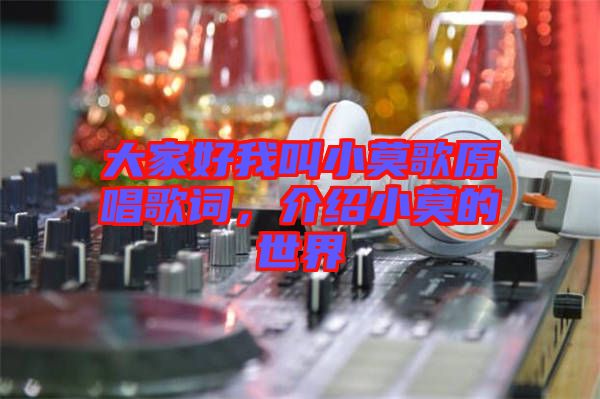 大家好我叫小莫歌原唱歌詞，介紹小莫的世界