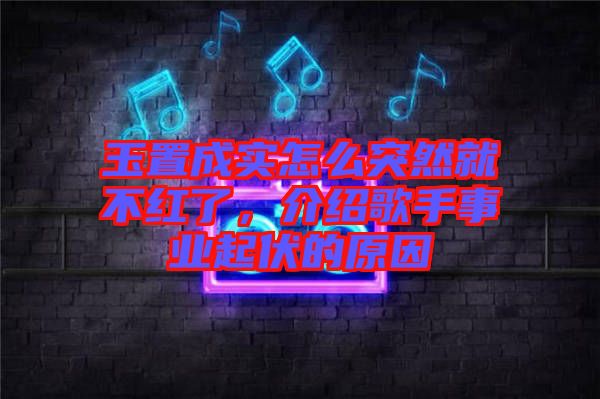 玉置成實(shí)怎么突然就不紅了，介紹歌手事業(yè)起伏的原因