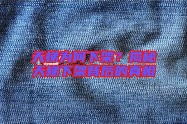 天梯為何下架？揭秘天梯下架背后的真相