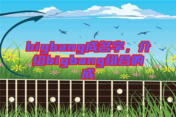 bigbang成名字，介紹bigbang組合的成