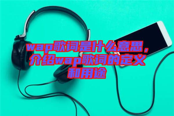 wap歌詞是什么意思，介紹wap歌詞的定義和用途