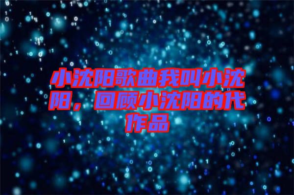 小沈陽歌曲我叫小沈陽，回顧小沈陽的代作品