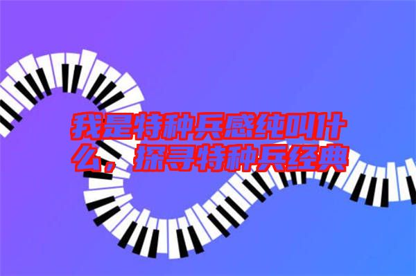 我是特種兵感純叫什么，探尋特種兵經(jīng)典