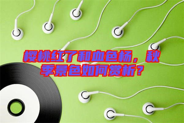 櫻桃紅了和血色楊，秋季景色如何賞析？