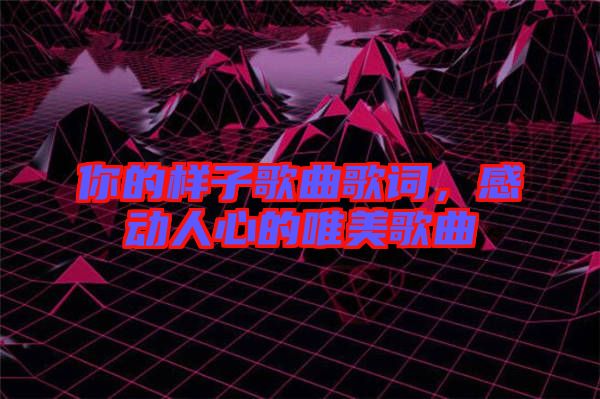 你的樣子歌曲歌詞，感動人心的唯美歌曲