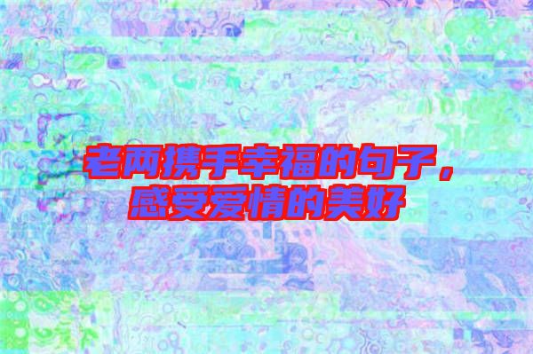 老兩攜手幸福的句子，感受愛情的美好