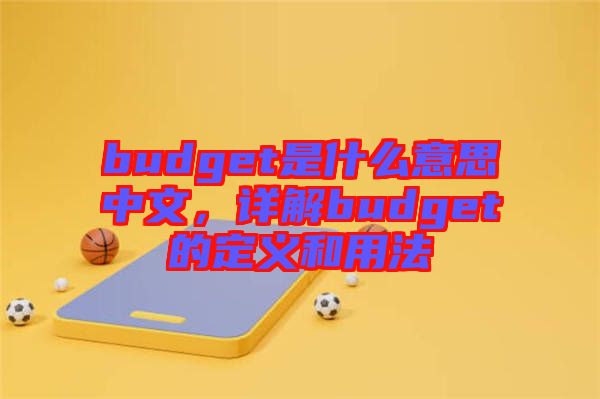 budget是什么意思中文，詳解budget的定義和用法