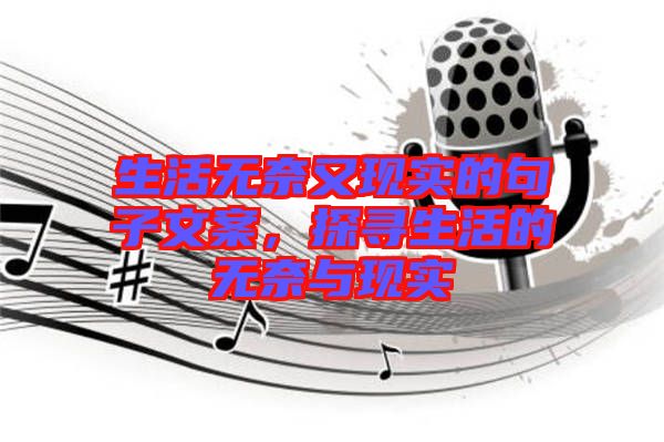 生活無(wú)奈又現(xiàn)實(shí)的句子文案，探尋生活的無(wú)奈與現(xiàn)實(shí)