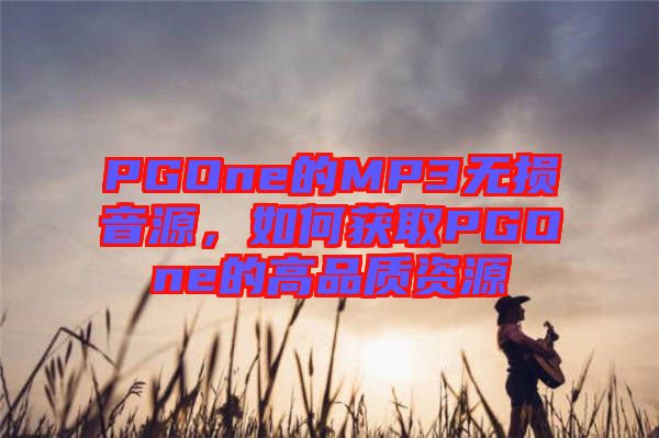 PGOne的MP3無(wú)損音源，如何獲取PGOne的高品質(zhì)資源