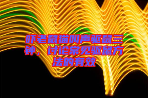 嚇老鼠貓叫聲驅(qū)鼠三鐘，討論常見驅(qū)鼠方法的有效