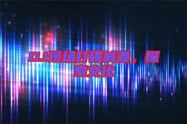 DJ現(xiàn)場打碟喊麥，探索文化