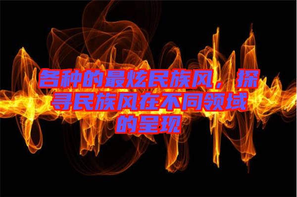 各種的最炫民族風(fēng)，探尋民族風(fēng)在不同領(lǐng)域的呈現(xiàn)