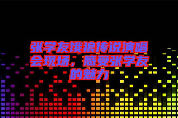 張學友餓狼傳說演唱會現(xiàn)場，感受張學友的魅力