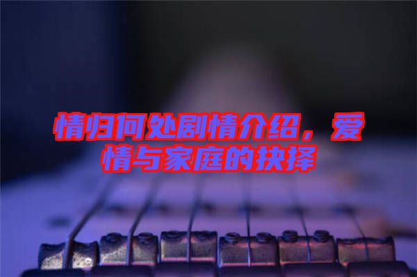 情歸何處劇情介紹，愛情與家庭的抉擇