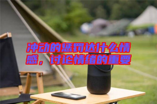 沖動(dòng)的懲罰達(dá)什么情感，討論情緒的重要