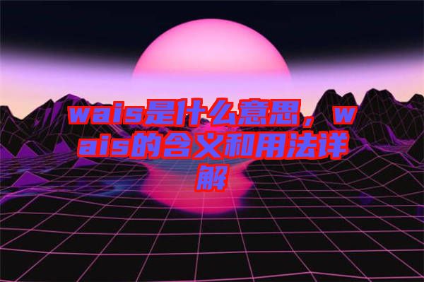 wais是什么意思，wais的含義和用法詳解