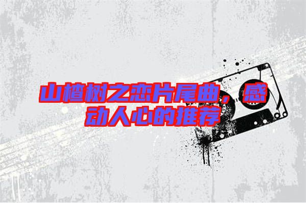 山楂樹之戀片尾曲，感動人心的推薦