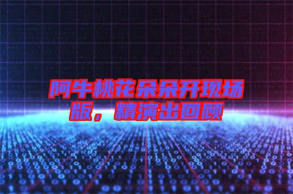 阿牛桃花朵朵開(kāi)現(xiàn)場(chǎng)版，精演出回顧