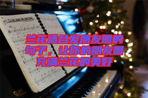 蘭花適合發(fā)朋友圈的句子，讓你的朋友圈充滿蘭花的美好