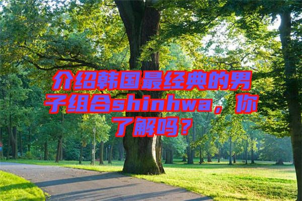 介紹韓國最經(jīng)典的男子組合shinhwa，你了解嗎？