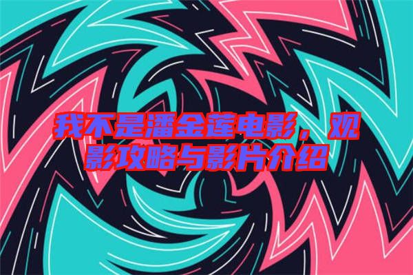 我不是潘金蓮電影，觀影攻略與影片介紹