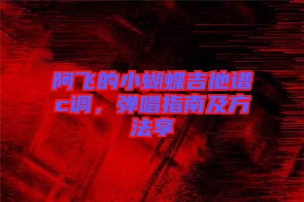 阿飛的小蝴蝶吉他譜c調(diào)，彈唱指南及方法享