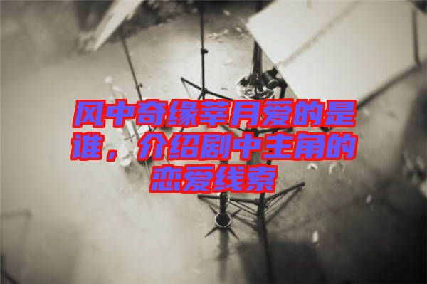 風(fēng)中奇緣莘月愛的是誰，介紹劇中主角的戀愛線索