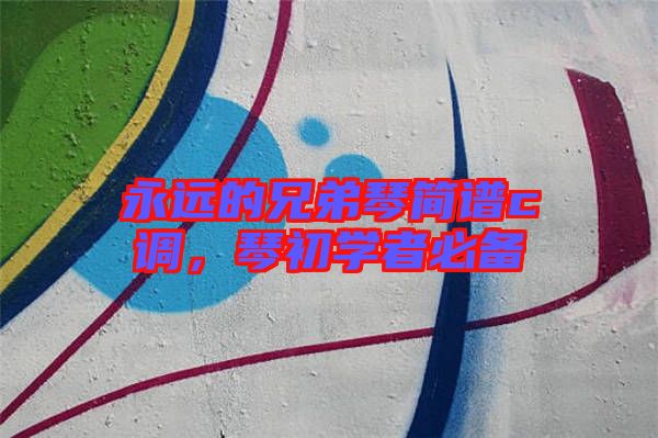 永遠(yuǎn)的兄弟琴簡譜c調(diào)，琴初學(xué)者必備