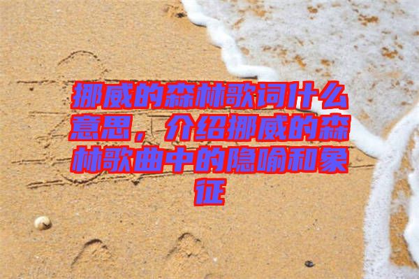 挪威的森林歌詞什么意思，介紹挪威的森林歌曲中的隱喻和象征