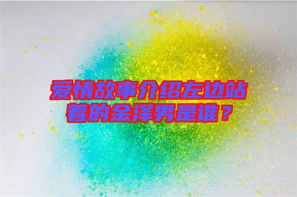 愛情故事介紹左邊站著的金澤男是誰？
