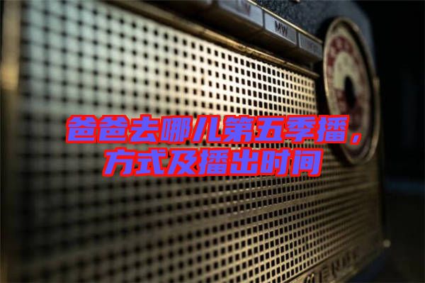 爸爸去哪兒第五季播，方式及播出時(shí)間