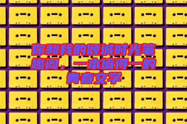 你和我的傾城時光筆趣閣，一本值得一的青春文學(xué)