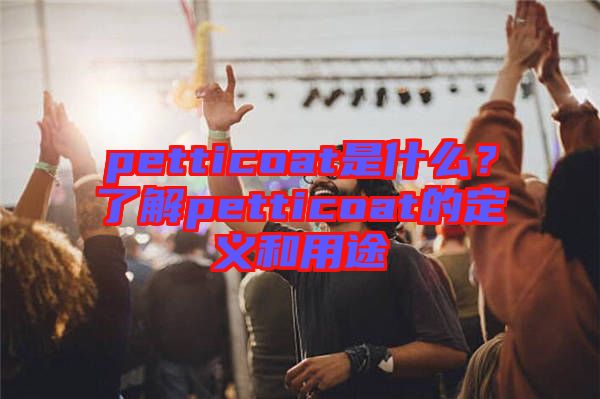 petticoat是什么？了解petticoat的定義和用途