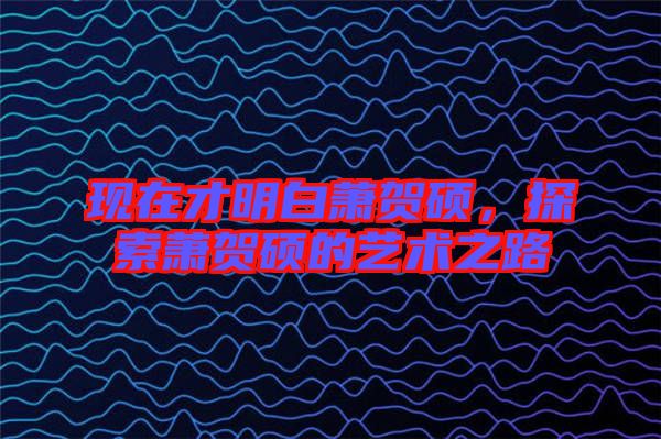 現(xiàn)在才明白蕭賀碩，探索蕭賀碩的藝術(shù)之路