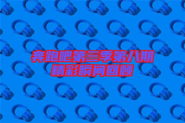 奔跑吧第三季第八期精彩瞬間回顧