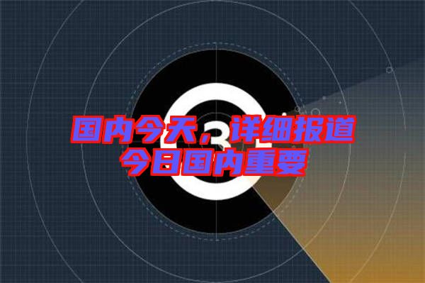 國內(nèi)今天，詳細(xì)報(bào)道今日國內(nèi)重要