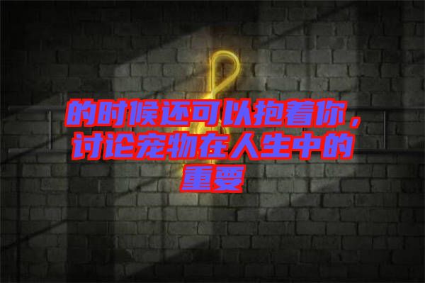 的時候還可以抱著你，討論寵物在人生中的重要
