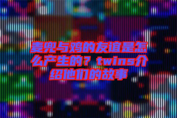 麥兜與雞的友誼是怎么產(chǎn)生的？twins介紹他們的故事