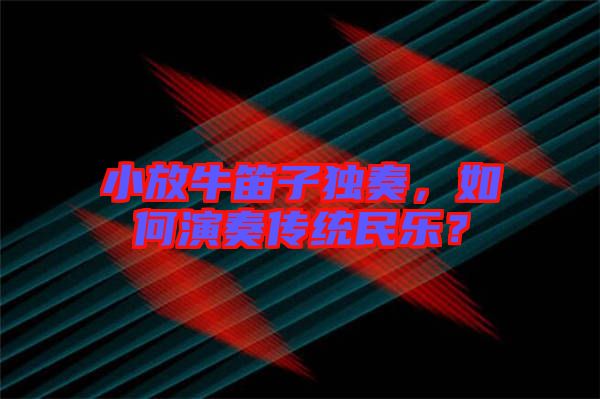 小放牛笛子獨(dú)奏，如何演奏傳統(tǒng)民樂(lè)？