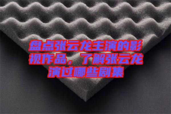 盤點(diǎn)張?jiān)讫堉餮莸挠耙曌髌?，了解張?jiān)讫堁葸^(guò)哪些劇集