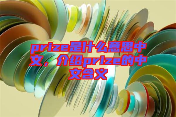 prize是什么意思中文，介紹prize的中文含義